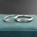 Have Mutual Affinity Platinum PT950 Couple Rings for Men and Women Pair Original Genuine Simple Creative Design