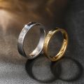 Heartbeat 10K Yellow/Rose Gold ECG Ring - Unique Design Diamond Couple Rings for Men and Women