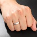 Heartbeat 10K Yellow/Rose Gold ECG Ring - Unique Design Diamond Couple Rings for Men and Women