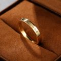 Heartbeat 10K Yellow/Rose Gold ECG Ring - Unique Design Diamond Couple Rings for Men and Women