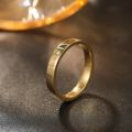 Heartbeat 14K Yellow/Rose Gold ECG Ring - Unique Design Diamond Couple Rings for Men and Women