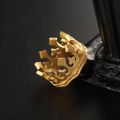 Kings Crown 18K Gold Ring - Vintage and Luxurious Mens Fashion Ring with Unique European Style