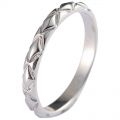 Lozenge Section Platinum Pt950 Ring Men And Women 18k White Gold Couple Pair Ring Original Design Personality Creative