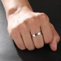 May I Be the Star, You the Moon - Unique and Original Couples Rings with Small Diamonds in 14K Gold or Platinum