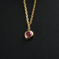 Natural Ruby Women Pendant 18K Yellow White Rose Gold Platinum Single Pendant Gold Setting Pigeon Blood Red Necklace