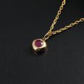 Natural Ruby Women Pendant 18K Yellow White Rose Gold Platinum Single Pendant Gold Setting Pigeon Blood Red Necklace