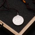 Om Mani Padme Hum Pendant 14K Yellow Gold Rose Gold Platinum Daming Mantra Apothegm Creative Necklaces