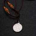 Om Mani Padme Hum Pendant 14K Yellow Gold Rose Gold Platinum Daming Mantra Apothegm Creative Necklaces