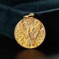 Phoenix Reborn from the Flames Pendant - 10K Gold or Platinum Unique and Original Design for Men and Women