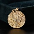 Phoenix Reborn from the Flames Pendant - 10K Gold or Platinum Unique and Original Design for Men and Women