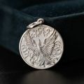 Phoenix Reborn from the Flames Pendant - 14K Gold or Platinum Unique and Original Design for Men and Women