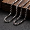 Platinum Circle Necklace Men's Pure Pt950 Thick Chain Does Not Fade