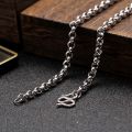 Platinum Circle Necklace Men's Pure Pt950 Thick Chain Does Not Fade