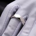 Platinum Mens Rings Prime Circle Lozenge 14K White Yellow Rose Gold Masculine Personality Minimalist Single Ring