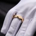 Platinum Mens Rings Prime Circle Lozenge 18K White Yellow Rose Gold Masculine Personality Minimalist Single Ring