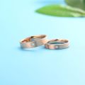 Princess-Cut Diamond Ring in 10K Rose Gold, Yellow Gold, or White Gold - Customizable Engagement and Wedding Rings for Him and Her