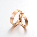 Princess-Cut Diamond Ring in 10K Rose Gold, Yellow Gold, or White Gold - Customizable Engagement and Wedding Rings for Him and Her