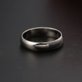 PT950 Platinum Wedding Plain Ring Men and Women Lovers Loach Back Simple Free Lettering