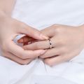 PT950 Platinum Wedding Plain Ring Men and Women Lovers Loach Back Simple Free Lettering