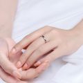 PT950 Platinum Wedding Plain Ring Men and Women Lovers Loach Back Simple Free Lettering