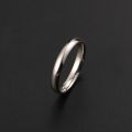 PT950 Platinum Wedding Plain Ring Men and Women Lovers Loach Back Simple Free Lettering