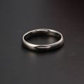 PT950 Platinum Wedding Plain Ring Men and Women Lovers Loach Back Simple Free Lettering