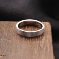 PT950 Pure Platinum Plain Ring Men and Womens Couple Wedding Rings Simple Aperture Drawing Genuine