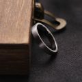 PT950 Pure Platinum Plain Ring Men and Womens Couple Wedding Rings Simple Aperture Drawing Genuine