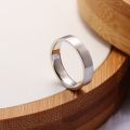 PT950 Pure Platinum Plain Ring Men and Womens Couple Wedding Rings Simple Aperture Drawing Genuine