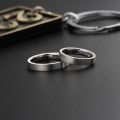 PT950 Pure Platinum Plain Ring Men and Womens Couple Wedding Rings Simple Aperture Drawing Genuine