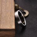 PT950 Pure Platinum Plain Ring Men and Womens Couple Wedding Rings Simple Aperture Drawing Genuine