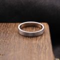 PT950 Pure Platinum Plain Ring Men and Womens Couple Wedding Rings Simple Aperture Drawing Genuine