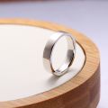 PT950 Pure Platinum Plain Ring Men and Womens Couple Wedding Rings Simple Aperture Drawing Genuine