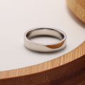 PT950 Pure Platinum Plain Ring Men and Womens Couple Wedding Rings Simple Aperture Drawing Genuine