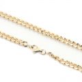 Tank Chain Side Chain 18k Yellow Gold Mens Thick Necklace Hip Hop Tide Brand no Pendant