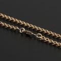 Tank Chain Side Chain 18k Yellow Gold Mens Thick Necklace Hip Hop Tide Brand no Pendant