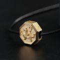 The Four Great Divine Beasts Gold Transfer Bead Qinglong Baihu Zhuque Xuanwu 18k Gold Bracelet Beads Pendant