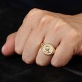 The Praying Hands Ring Gifts for Men and Women 18K Gold Platinum Luxury Originality Customized