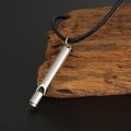 The Whistle Necklace Blows Platinum Whistle 18K Gold Pendant Male Female Couple Personality Lettering