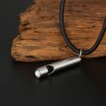 The Whistle Necklace Blows Platinum Whistle 18K Gold Pendant Male Female Couple Personality Lettering