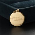 There Is Nothing New Under The Sun Bible Verse Pendant Necklaces for Women and Men 10K Solid Gold Jewelry Prayer Charm Faith Birthday Christmas Gifts Personalize Customize