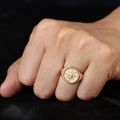 There Is Nothing New Under The Sun Ring for Men Women Him Her Birthday 18K Real Gold Jewelry Christmas Gifts Personalize Customize