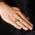 There Is Nothing New Under The Sun Ring for Men Women Him Her Birthday 18K Real Gold Jewelry Christmas Gifts Personalize Customize