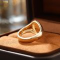 This Too Shall Pass - Solomons Seal Ring in 10K Gold or Platinum with Retro and Unique Design for Men and Women