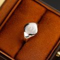 This Too Shall Pass - Solomons Seal Ring in 18K Gold or Platinum with Retro and Unique Design for Men and Women