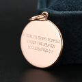 To Every Thing There Is A Season Bible Verse Pendant Necklaces for Women and Men 10K Gold Jewelry Prayer Charm Faith Birthday Christmas Gifts Personalize Customize