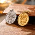 Zhalong Lama Female God of Wealth Pendant Necklace - 10K Yellow/White Gold Tibetan-Style Accessory - Unique Zhajilamu Pendant